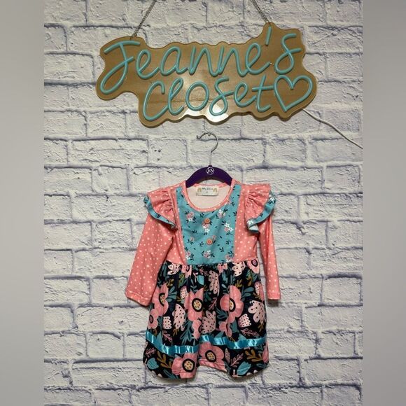 Abby & evie Pink Floral Dress boutique - Picture 3 of 13